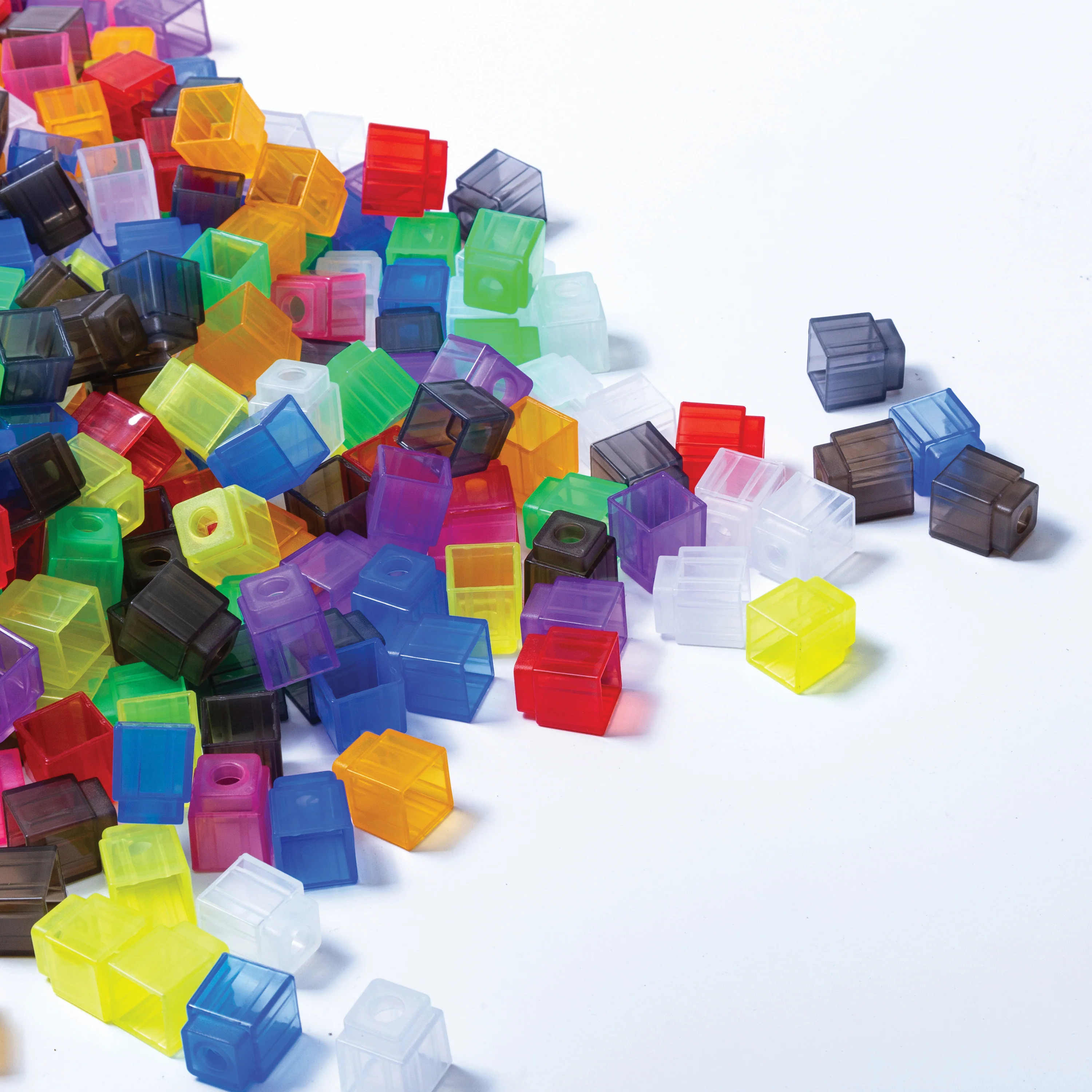 Translucent Stacking Counting Cubes | 100-Piece Interlocking Math, Sorting & Light Table Manipulative Set