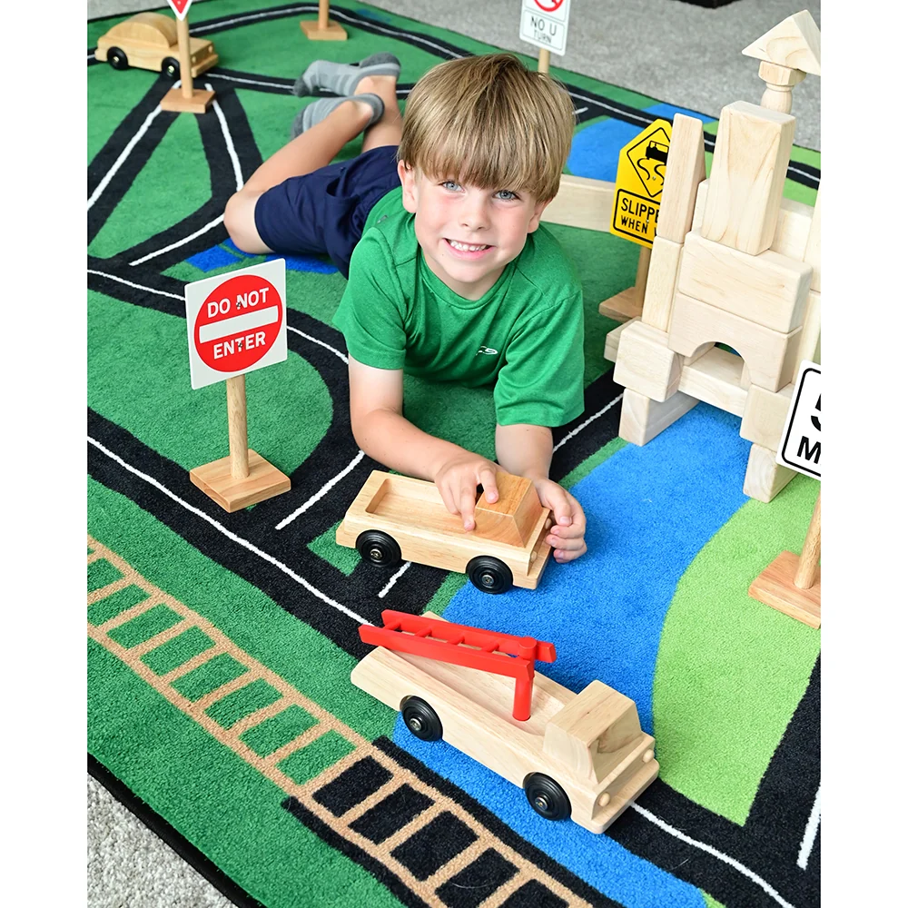 Carpet for Kids® Transportation Rug, 6' x 9' Size - Rectangle - Image 5