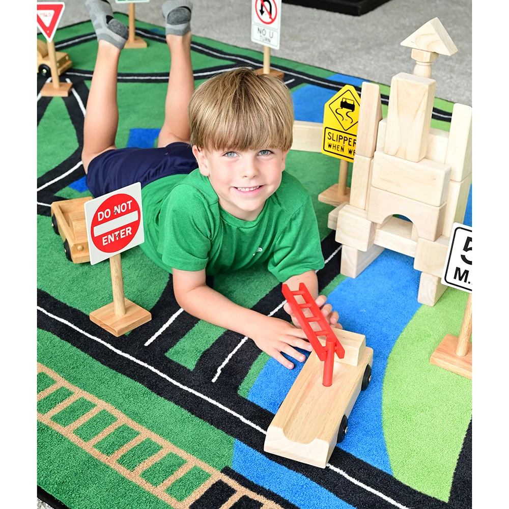 Carpet for Kids® Transportation Rug, 6' x 9' Size - Rectangle - Image 6