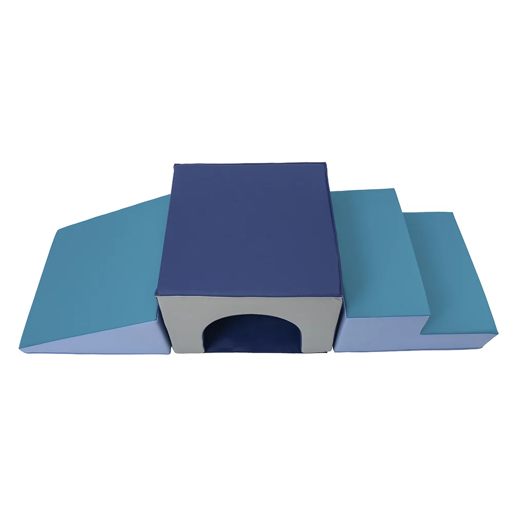 Tunnel & Ramp Soft Climber Set | 3-Piece Gross Motor PlayForms - Image 2