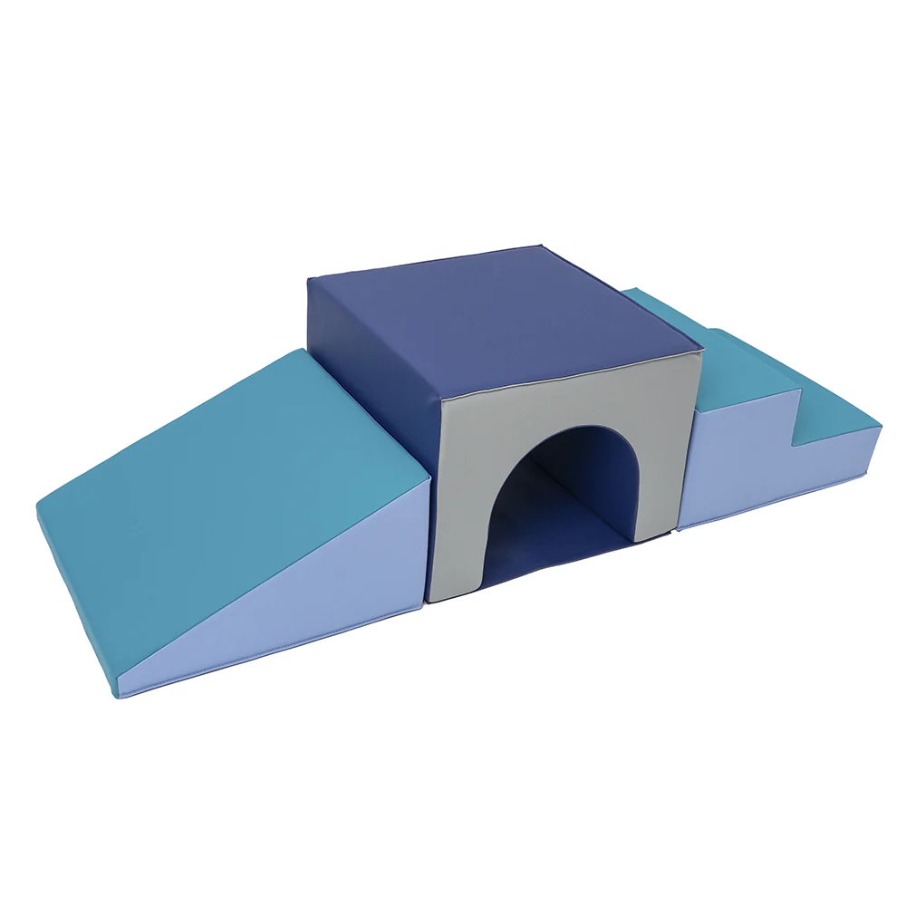 Tunnel & Ramp Soft Climber Set | 3-Piece Gross Motor PlayForms - Image 3
