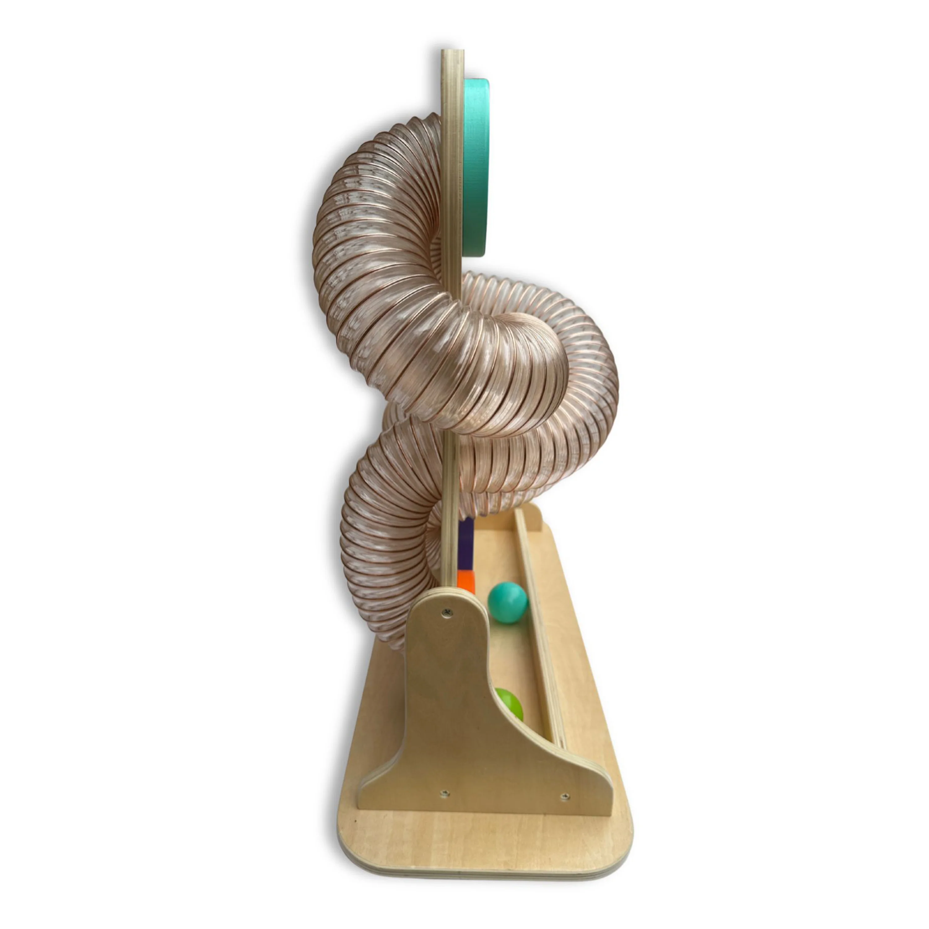 Twist and Turn Tubie Wooden Ball Drop Toy | Gross Motor, Coordination & Sensory Learning Activity - Image 7