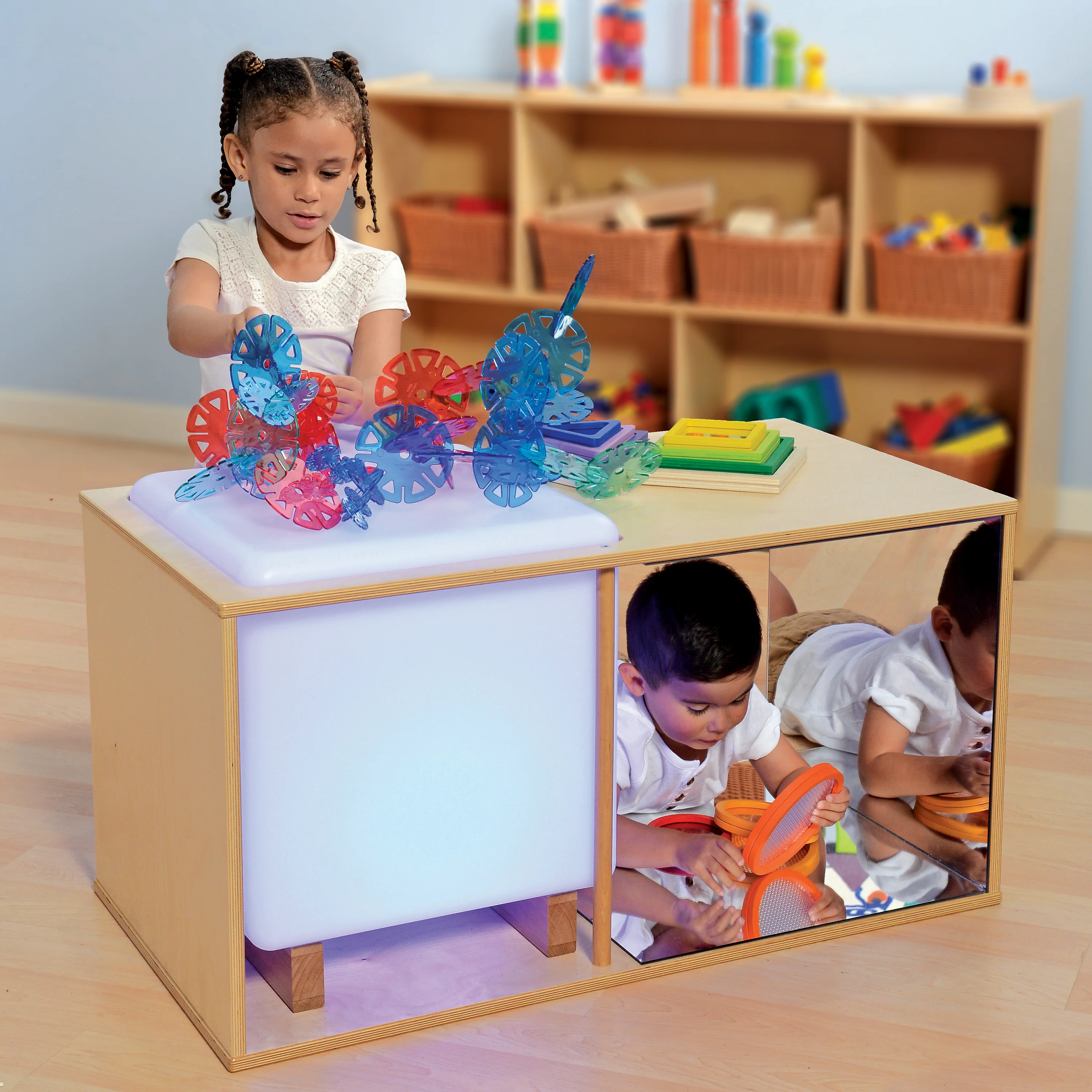 Ultimate Light Cube Studio Cabinet with 3 Mirrors - Image 3