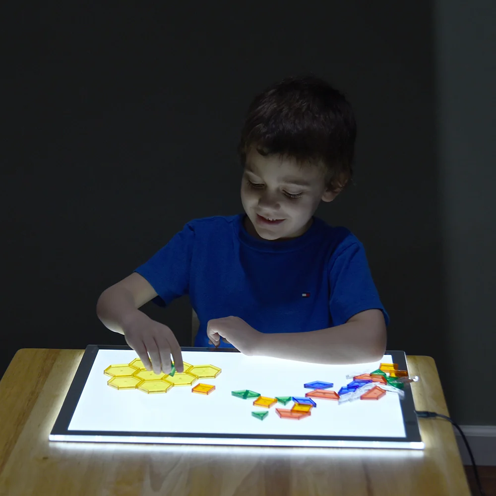Ultra Bright LED Light Panel | 3-Setting Sensory & Color Exploration Tool - Image 13