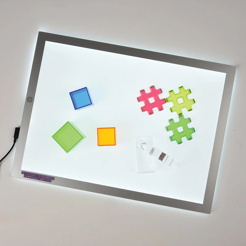 Ultra Bright LED Light Panel | 3-Setting Sensory & Color Exploration Tool - Image 4