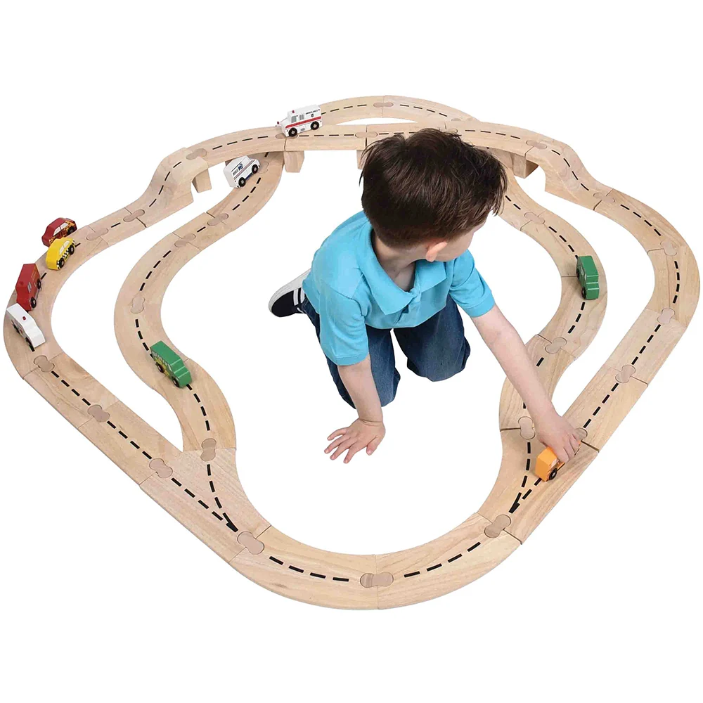 Unit Block Roadway Car Track Set - Image 2