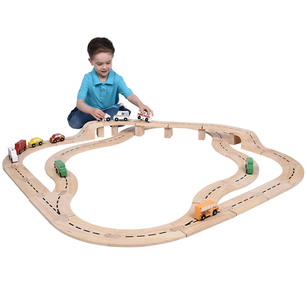 Unit Block Roadway Car Track Set - Image 3