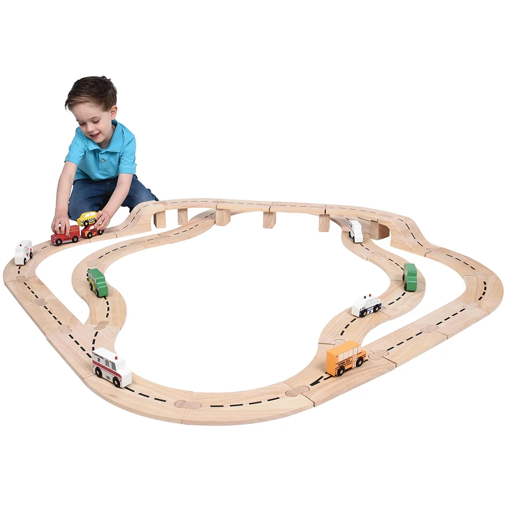 Unit Block Roadway Car Track Set - Image 4