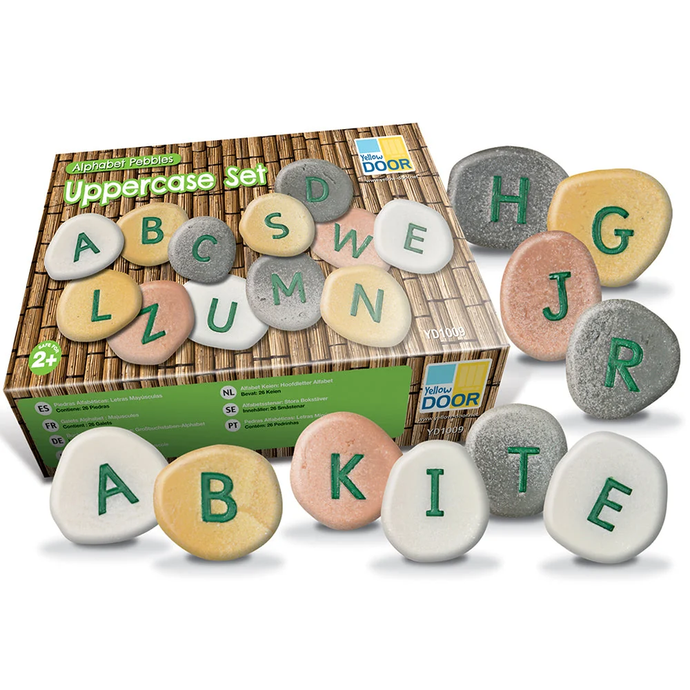 Yellow Door® Tactile Uppercase Alphabet Pebbles - Image 3