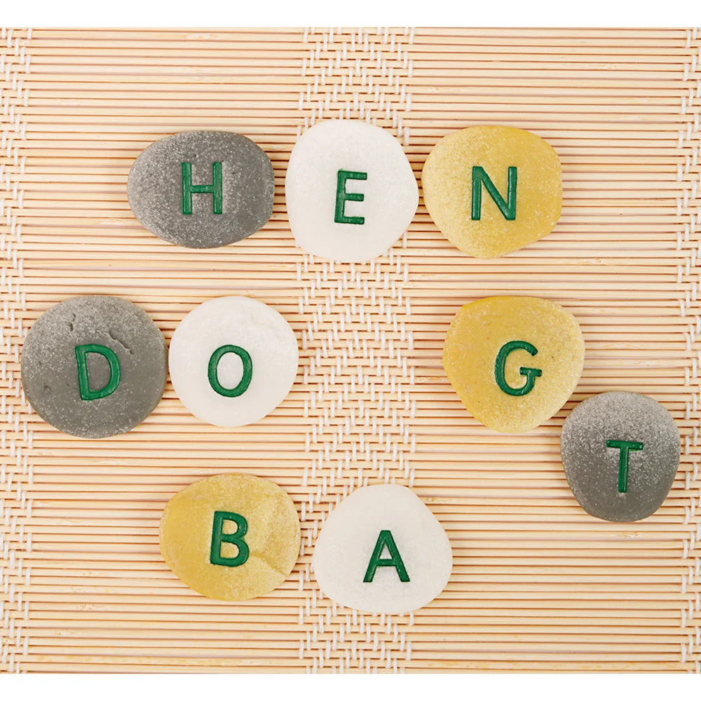 Yellow Door® Tactile Uppercase Alphabet Pebbles - Image 6