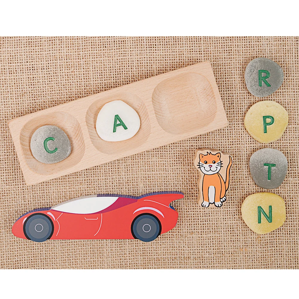 Yellow Door® Tactile Uppercase Alphabet Pebbles - Image 7