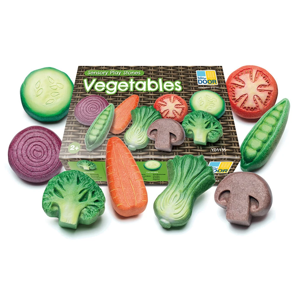 Yellow Door® Veggie Sensory Play Stones - Image 2