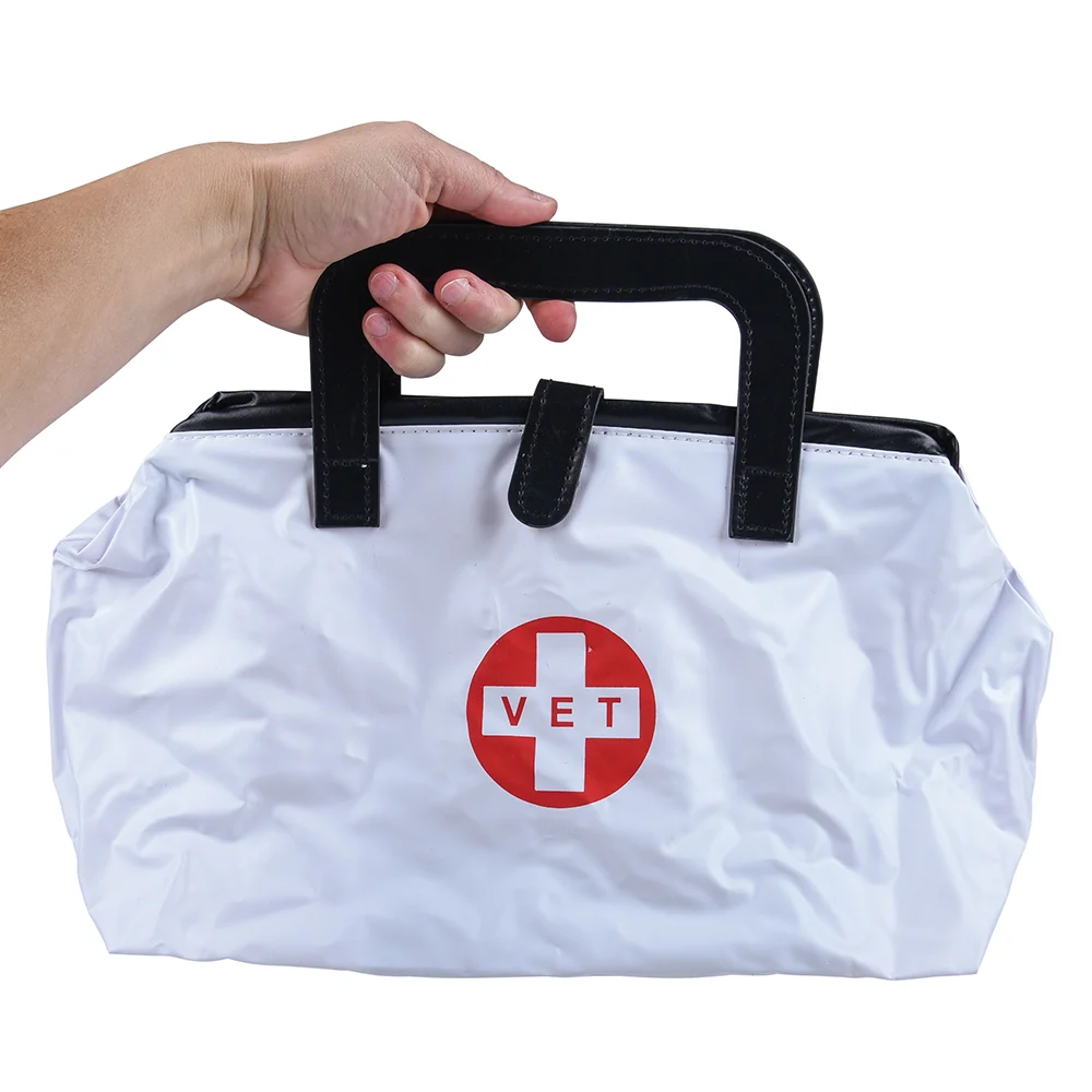 Little Veterinarian Tote Play Set | 8-Piece Pretend Vet Bag & Accessories - Image 4