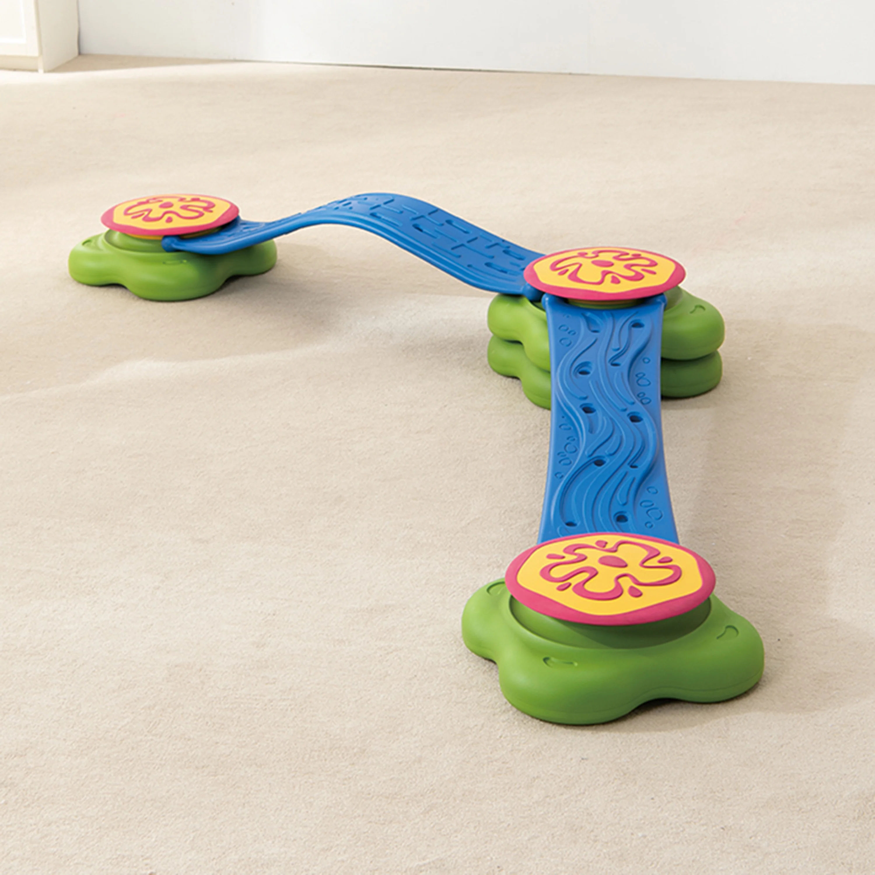 Water Lily Balance Path Set with Stackable Islands & Bridges | 6-Piece Modular Balance & Gross Motor Play System - Image 8