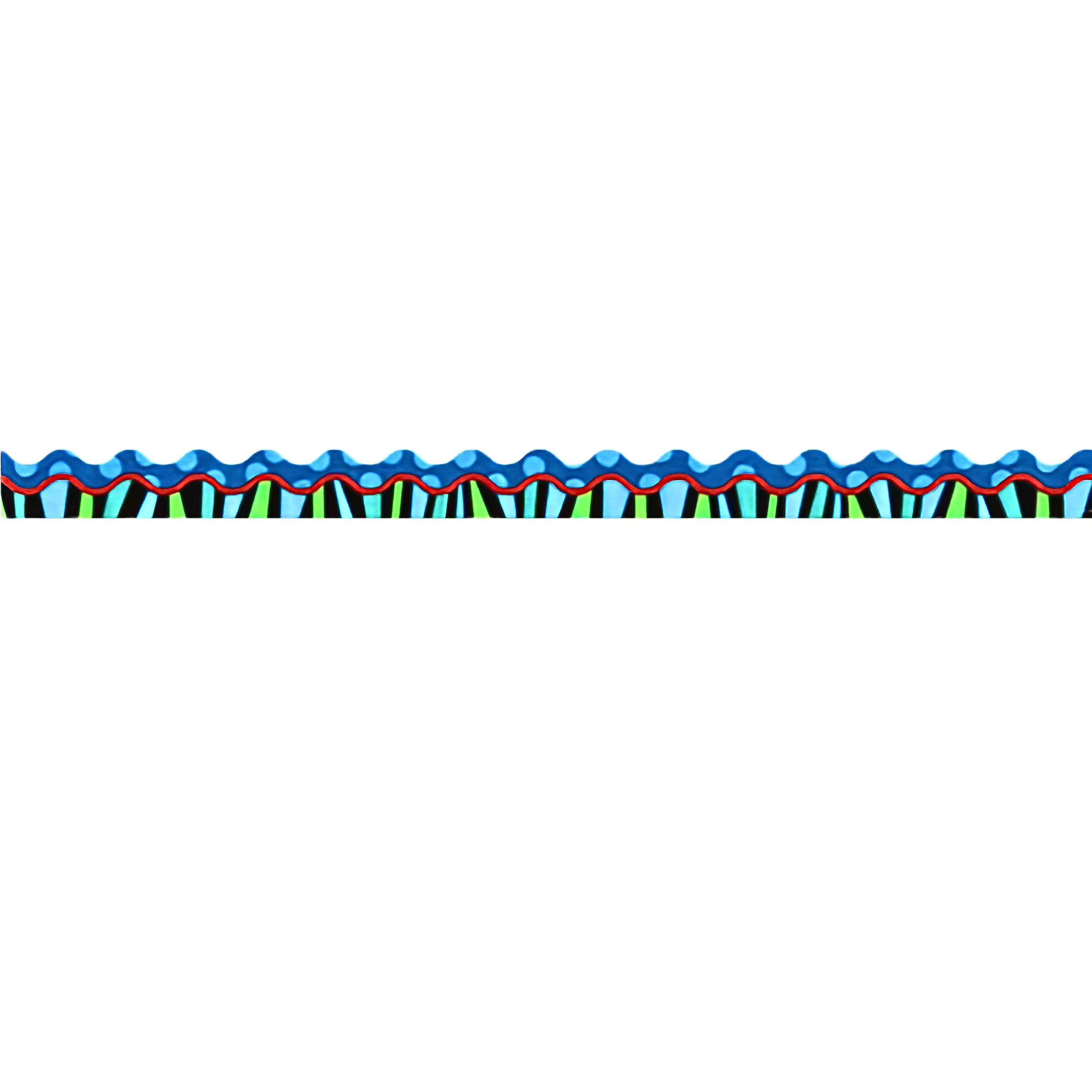 Stripes on Jumbo Dots Bulletin Board Border, 35 Feet - Image 2