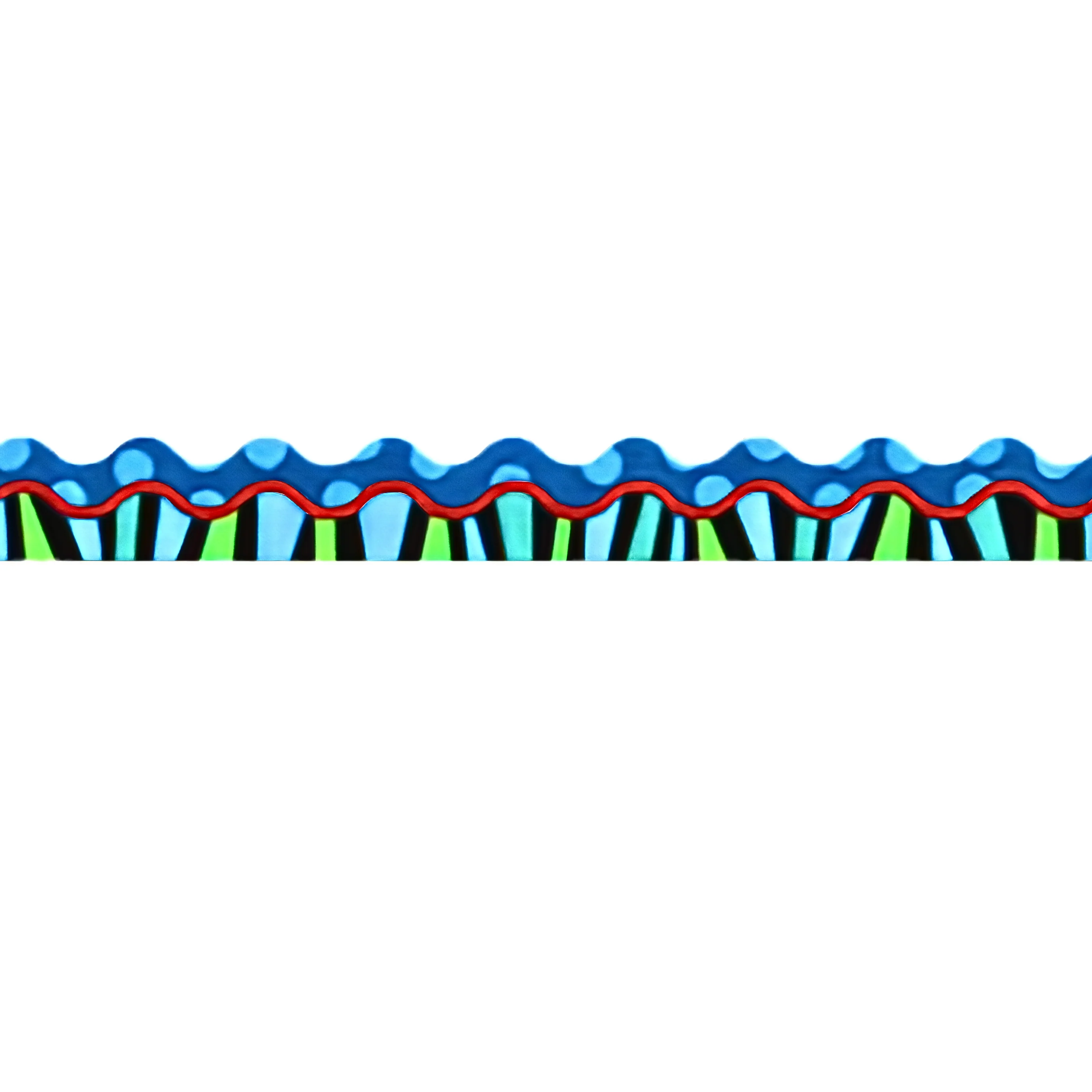 Stripes on Jumbo Dots Bulletin Board Border, 35 Feet - Image 3