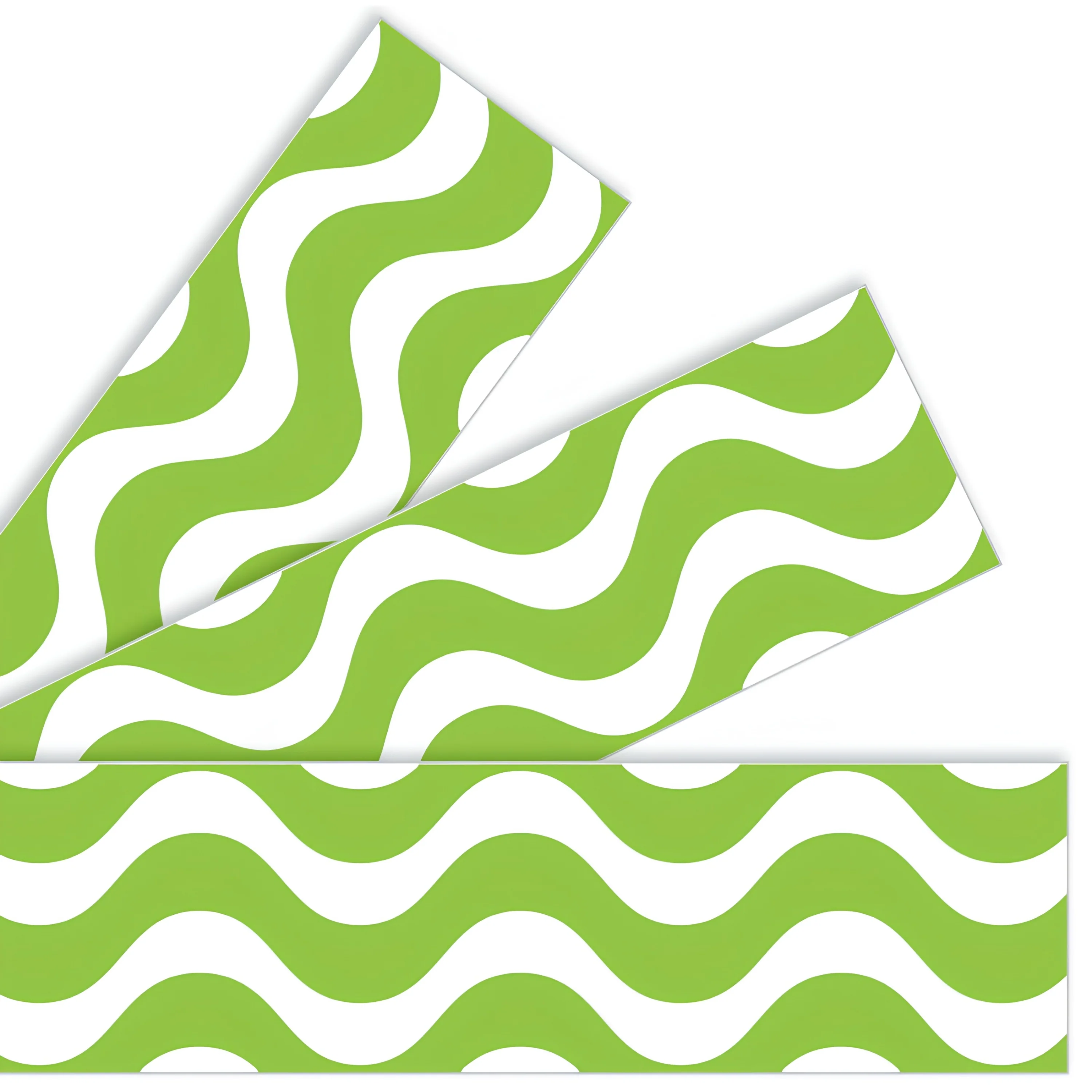 Wavy Bulletin Board Border Trimmers - Lime Green