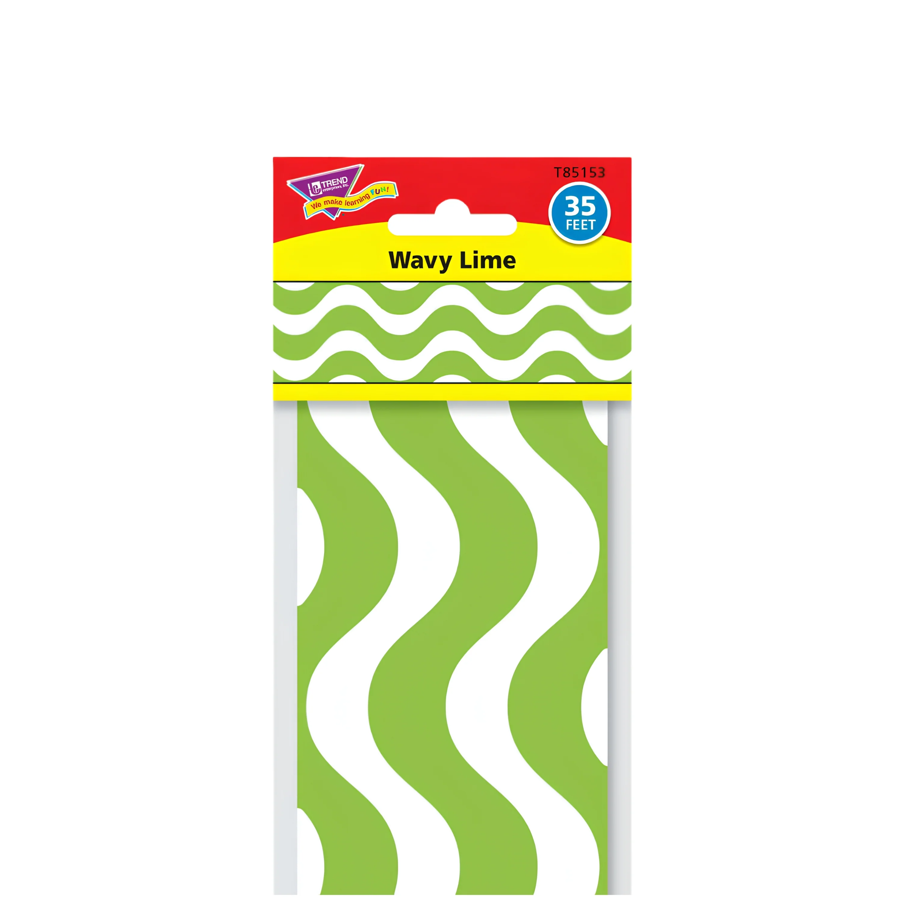 Wavy Bulletin Board Border Trimmers - Lime Green - Image 2