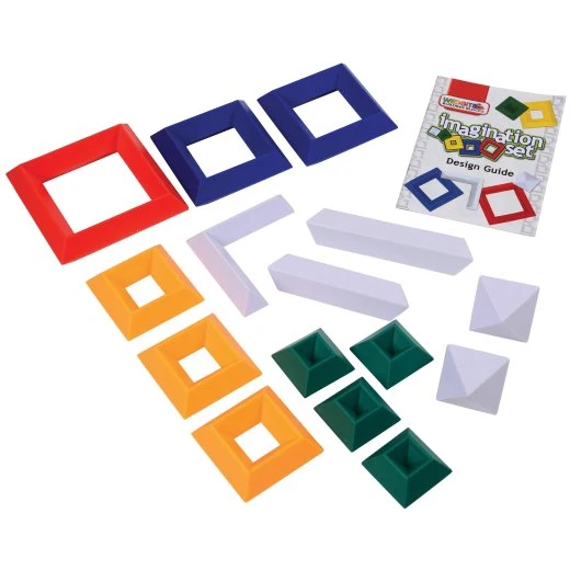 ImagAbility WEDGiTS™ Imagination 15-Piece Geometric Building Block Set - Wedgits - Image 3