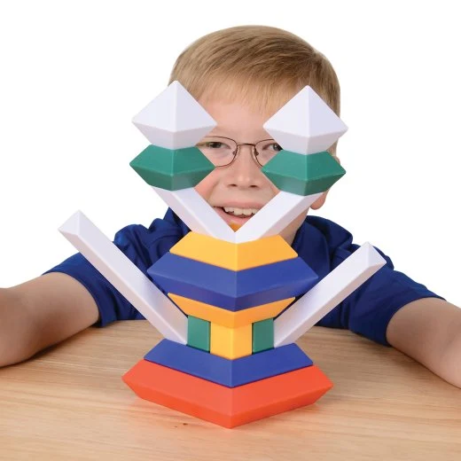 ImagAbility WEDGiTS™ Imagination 15-Piece Geometric Building Block Set - Wedgits - Image 6