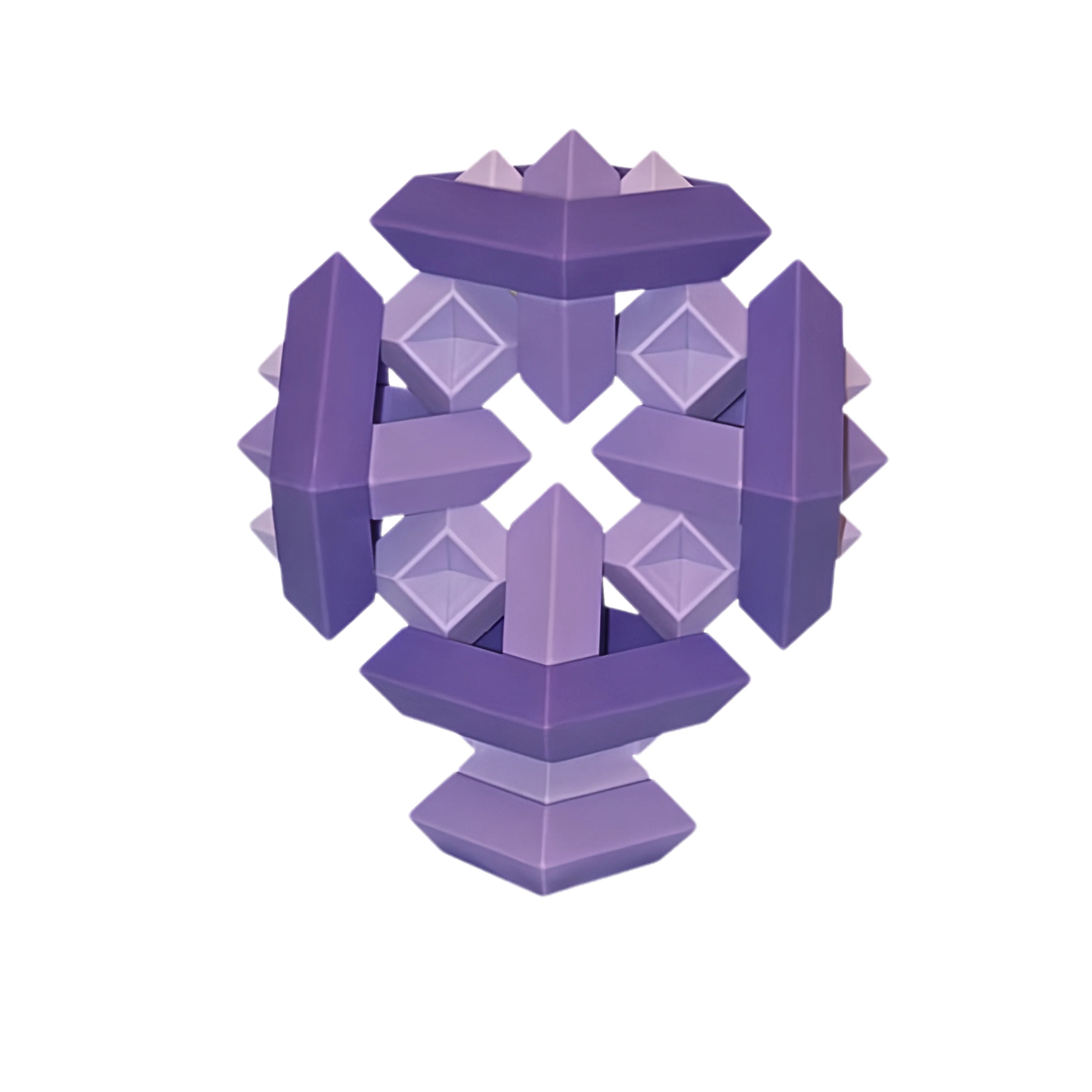 WEDGiTS Purple Building Set – 15 Piece Creative Construction - Wedgits