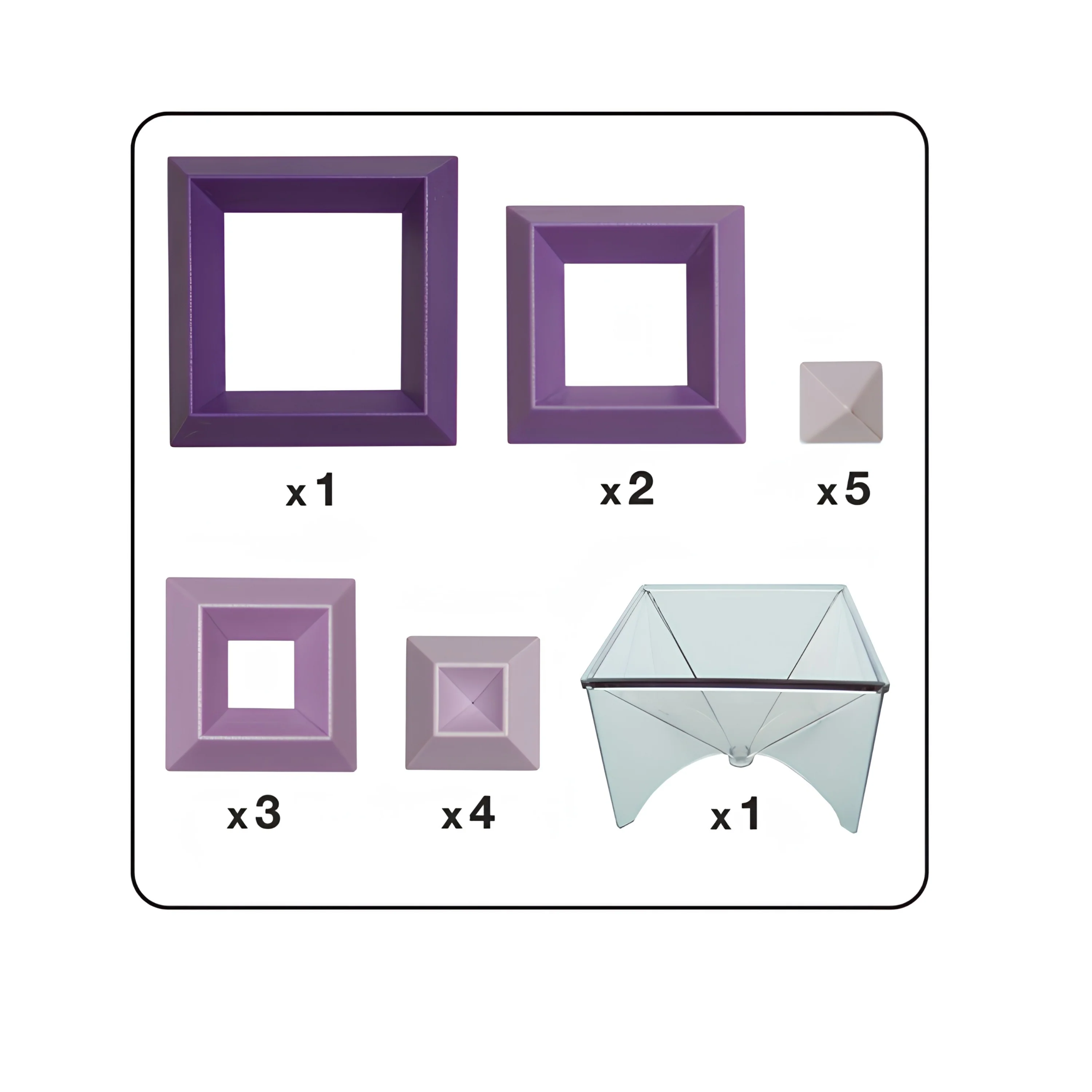 WEDGiTS Purple Building Set – 15 Piece Creative Construction - Wedgits - Image 2