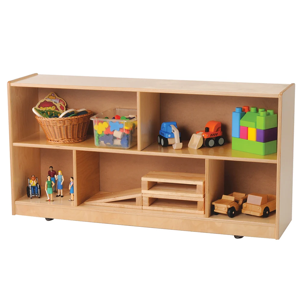 Birch Two-Level Low Storage Unit | Eco-Friendly & Easy Mobility - Image 3