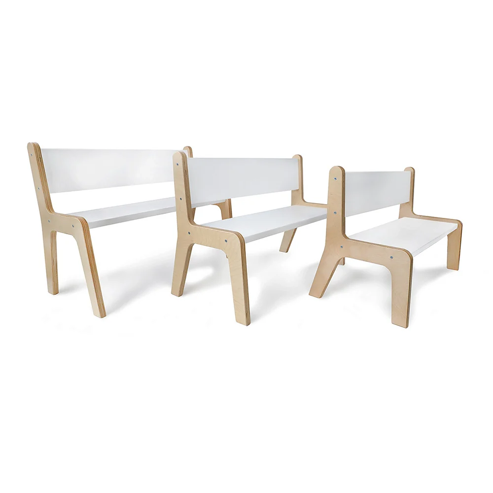 Whitney Plus 10″H Contoured Children’s Bench | Preschool Classroom Seating - Image 3