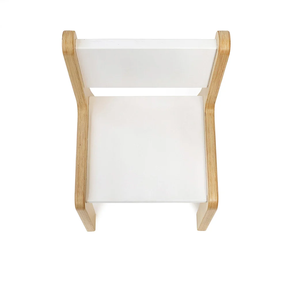 Whitney Plus 10" White Modern Birch Chair | Antimicrobial & Fully Assembled - Image 2