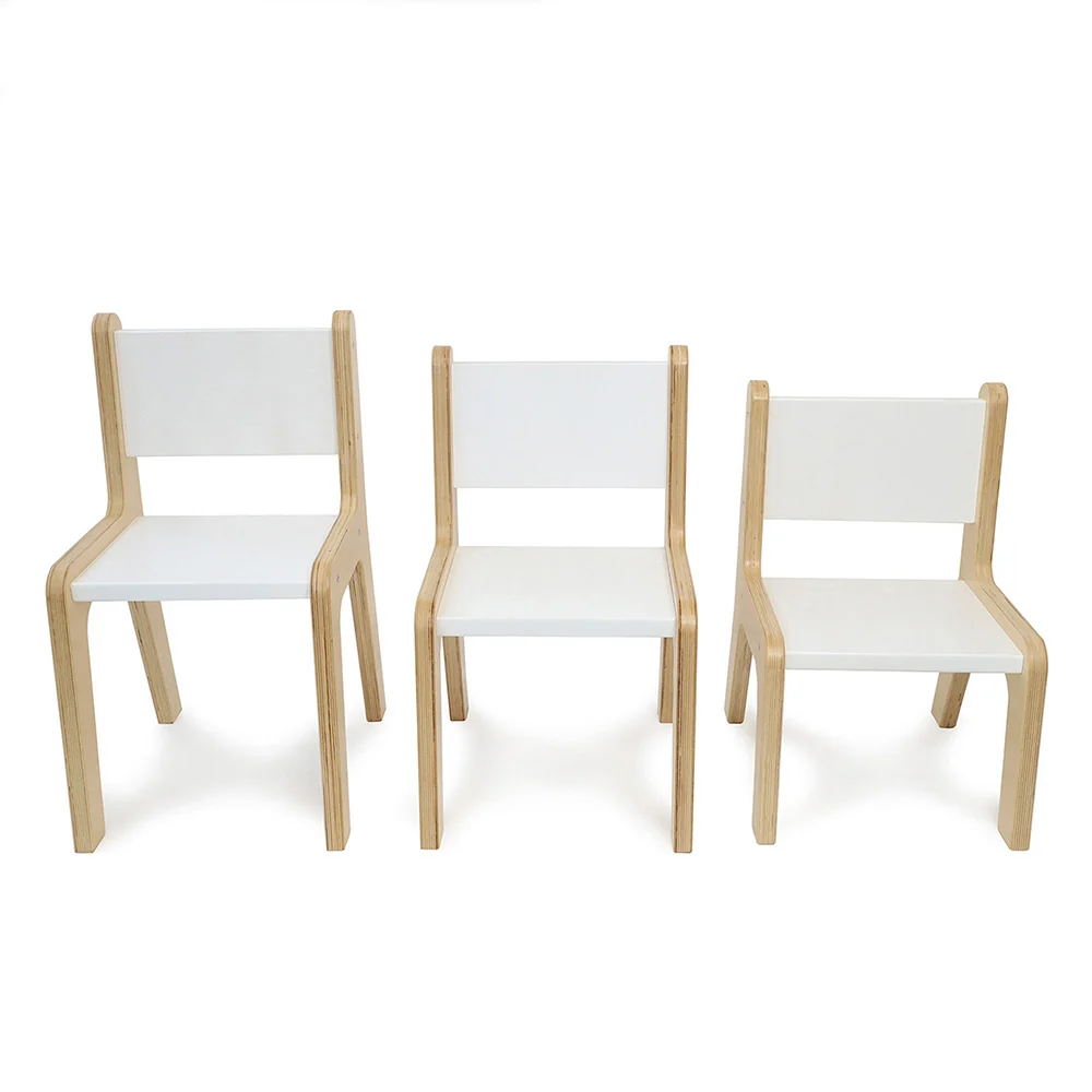 Whitney Plus 10" White Modern Birch Chair | Antimicrobial & Fully Assembled - Image 4