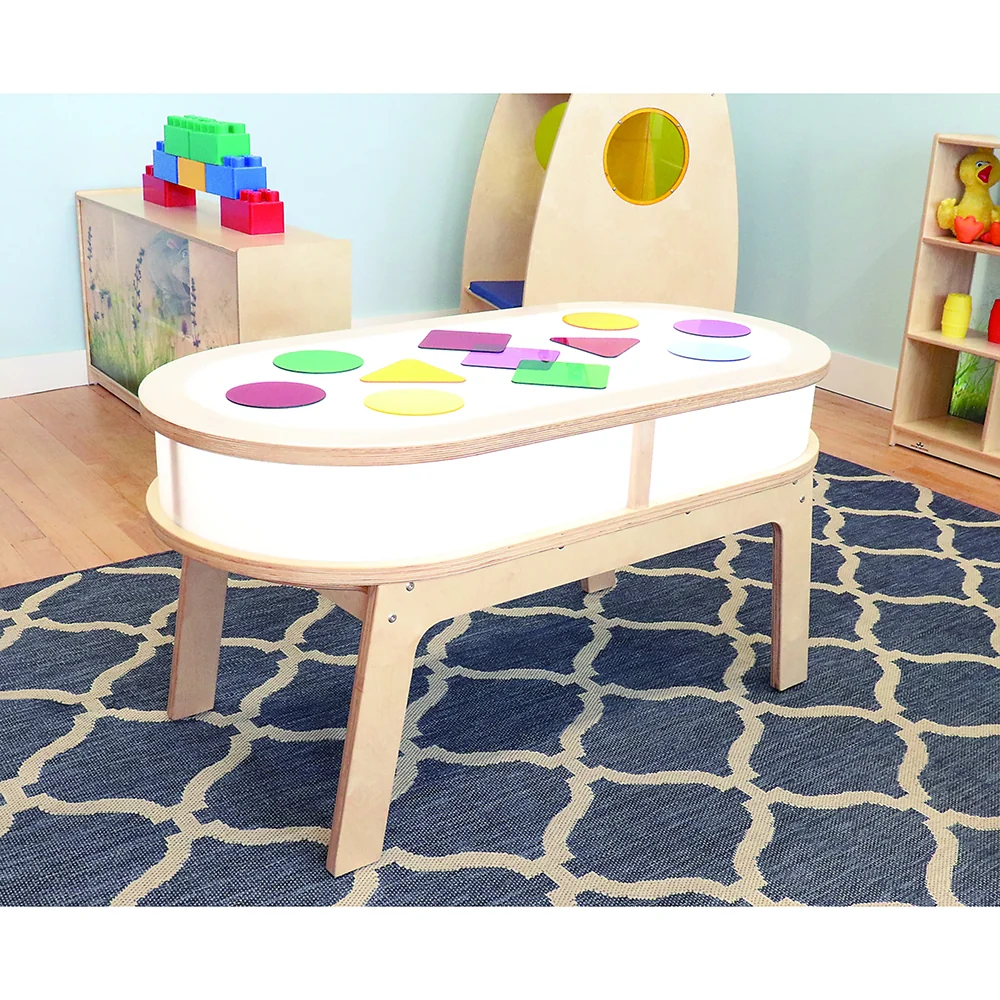 Whitney Plus Radiant LED Light Table | Curved Educational Light Table with Side Panels & UL-Listed Even Glow - Image 2