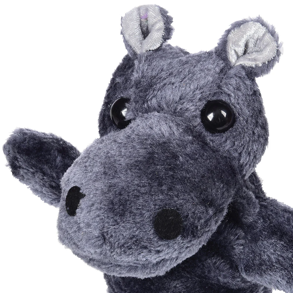 Wild Animal Plush Puppet - Hippo Puppet - Image 4