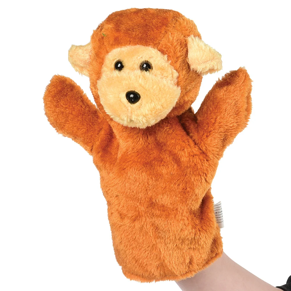 Wild Animal Plush Puppet - Monkey Puppet - Image 2