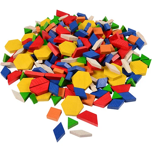 Wood Pattern Blocks w/Activity Cards - Image 3