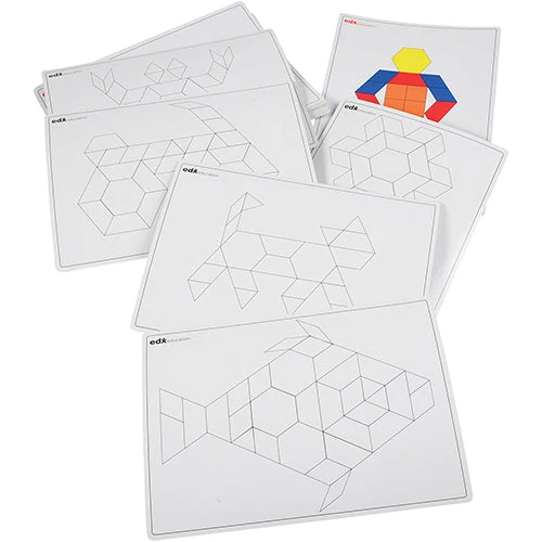Wood Pattern Blocks w/Activity Cards - Image 6