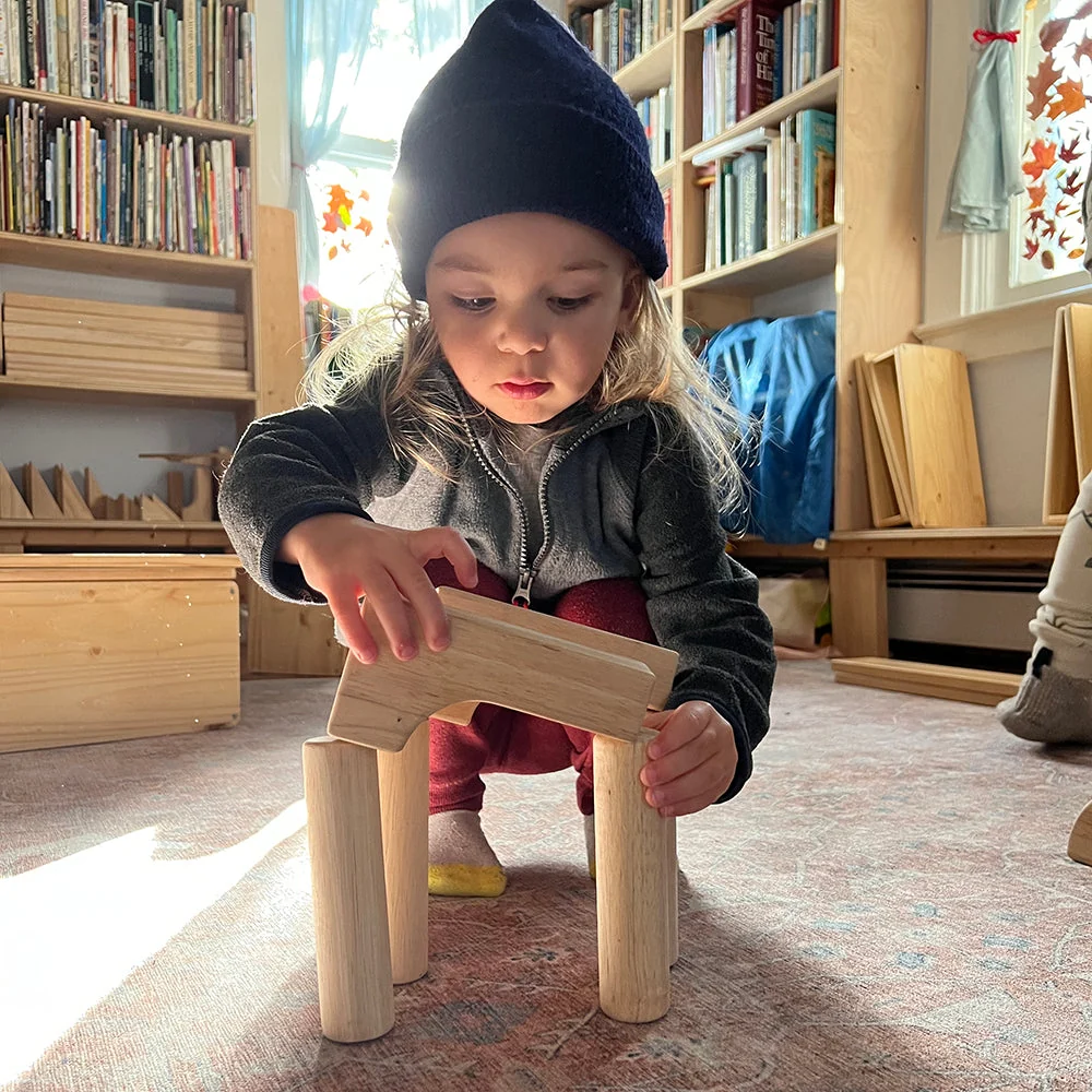 Beginner Unit Block Set | 32 Durable Hardwood Blocks - Image 3