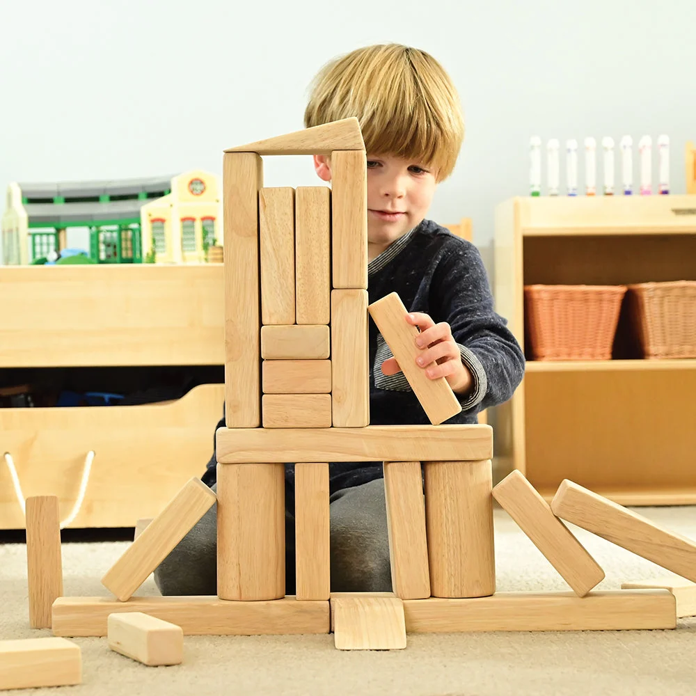 Beginner Unit Block Set | 32 Durable Hardwood Blocks - Image 7