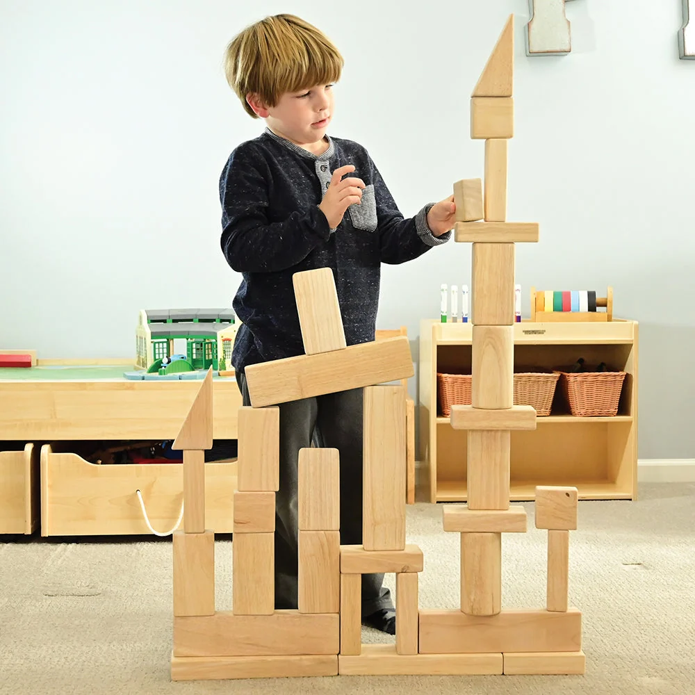 Beginner Unit Block Set | 32 Durable Hardwood Blocks - Image 8