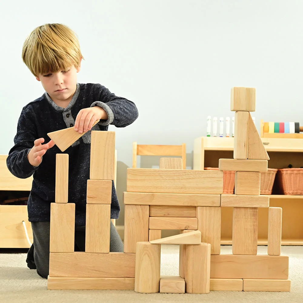 Beginner Unit Block Set | 32 Durable Hardwood Blocks - Image 9