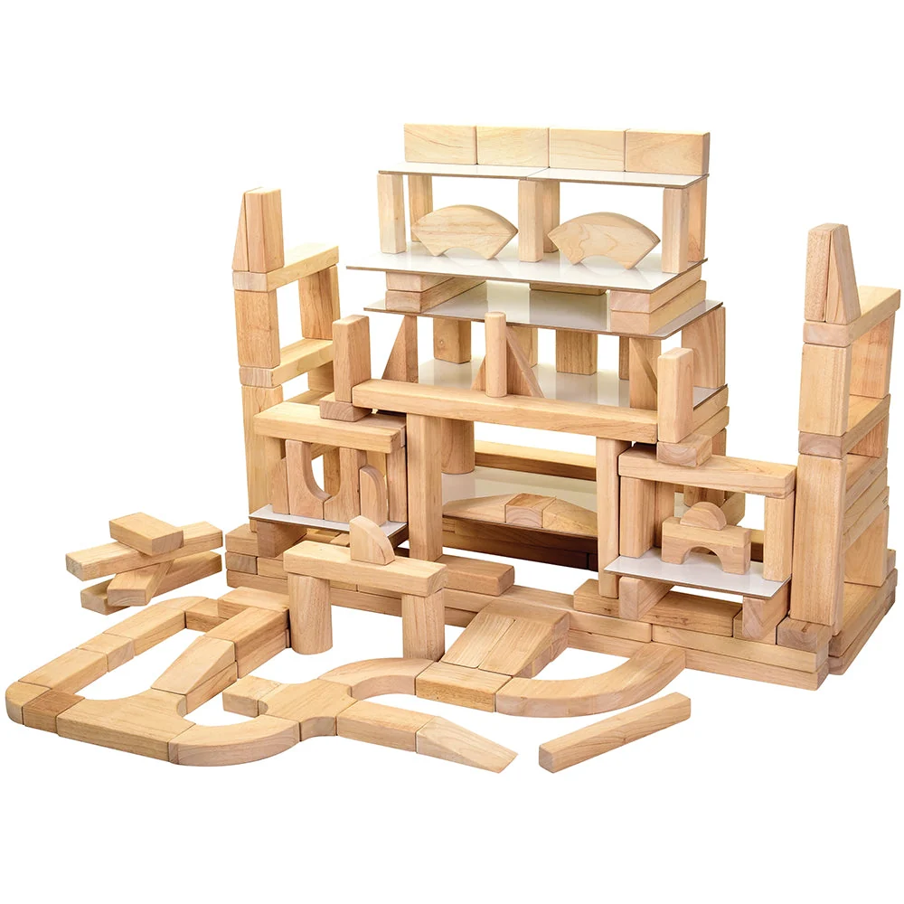 School Unit Block Set | 161 Durable Hardwood Blocks - Image 2