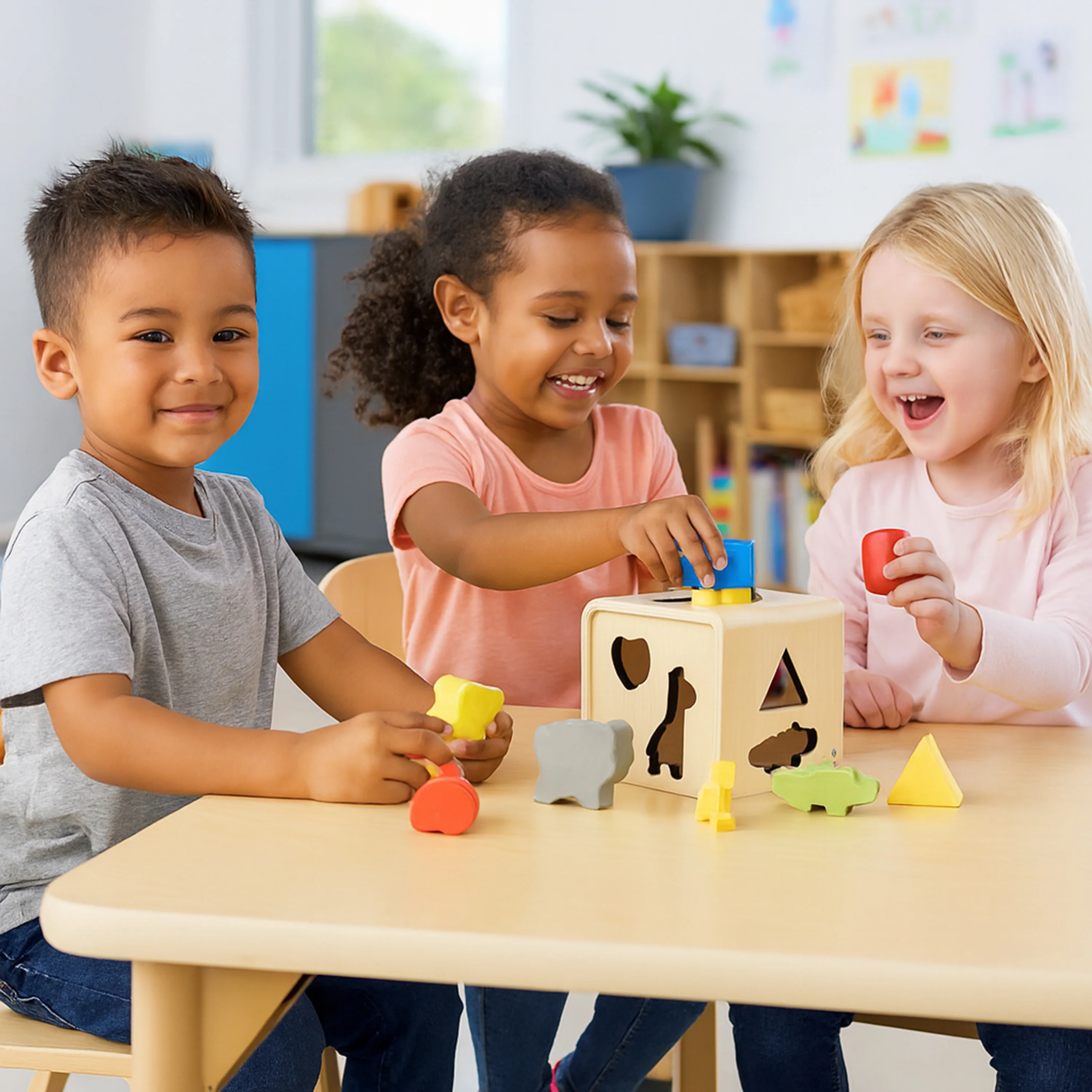 Wooden Animal and Shape Sorter - Image 2