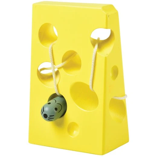 Wooden Lacing Game – Cheese & Mouse - Image 2