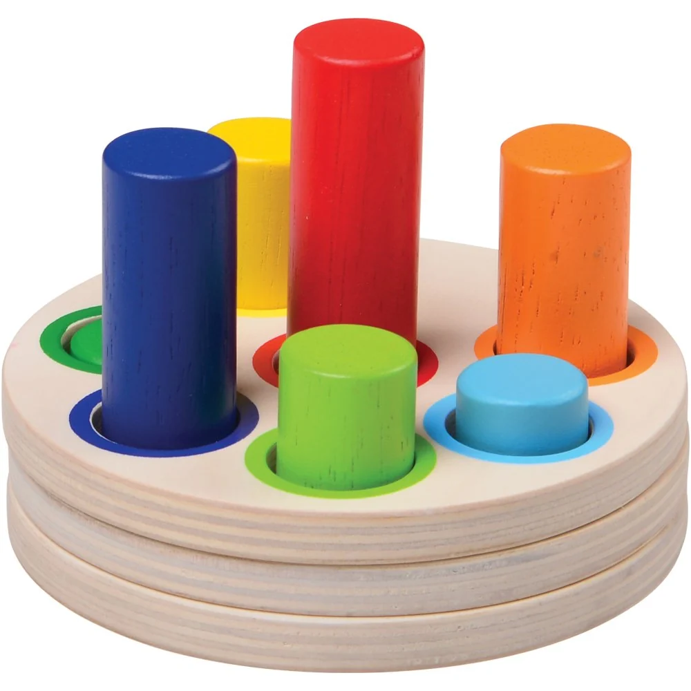 Wooden Logic Stacking Puzzle | Shape & Color Exploration STEM Toy - Image 5