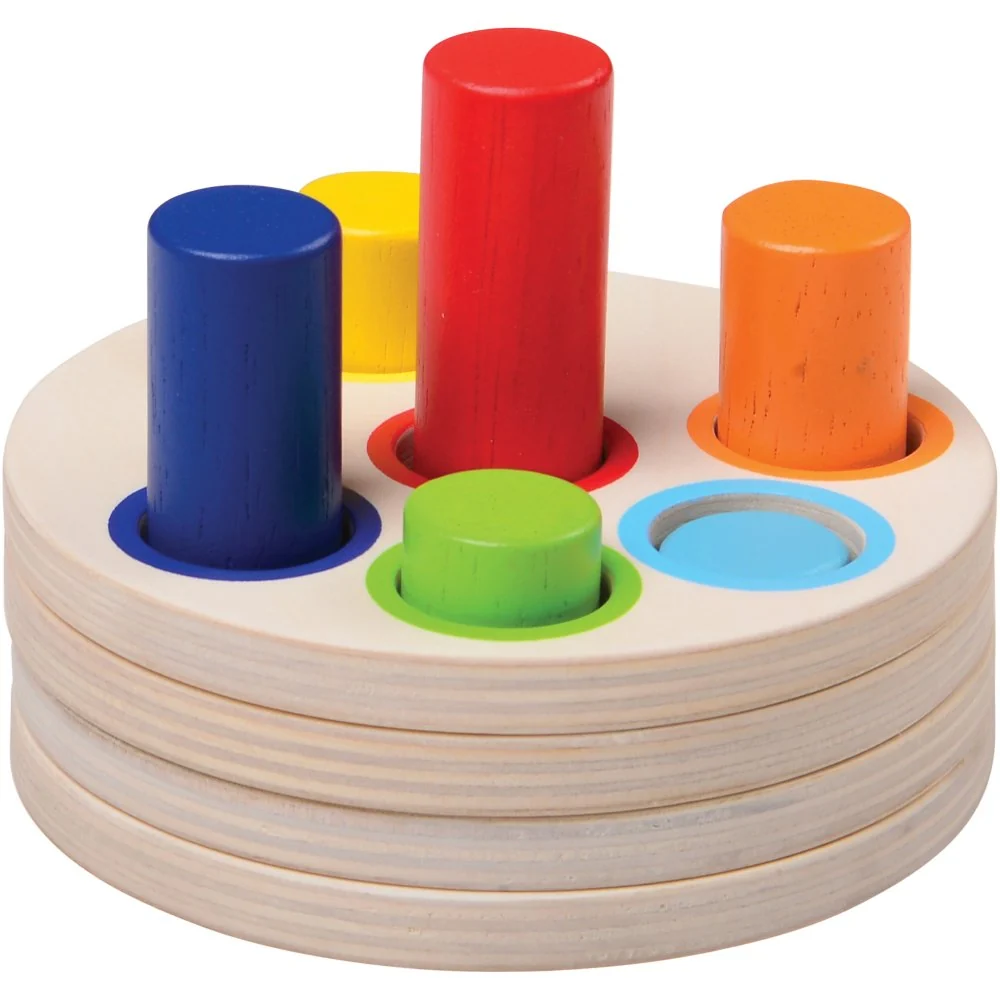 Wooden Logic Stacking Puzzle | Shape & Color Exploration STEM Toy - Image 6