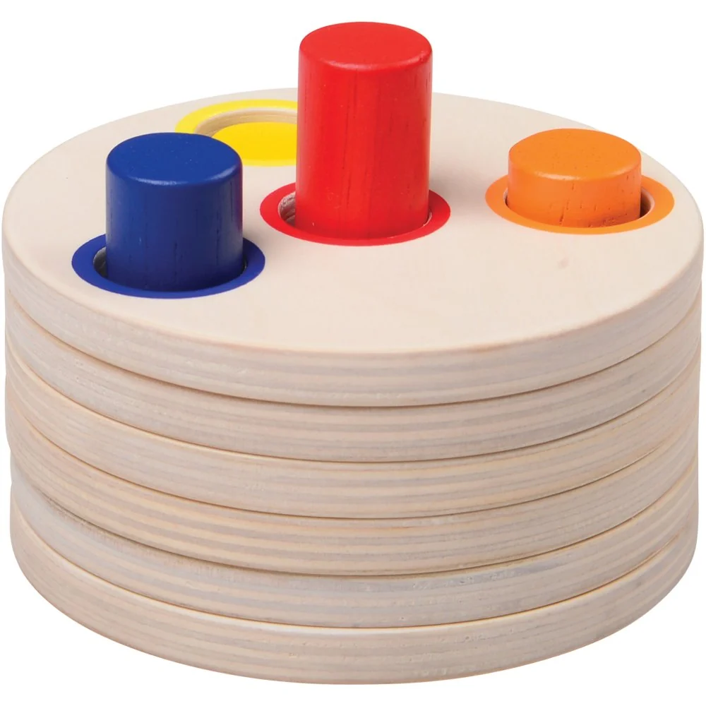 Wooden Logic Stacking Puzzle | Shape & Color Exploration STEM Toy - Image 7