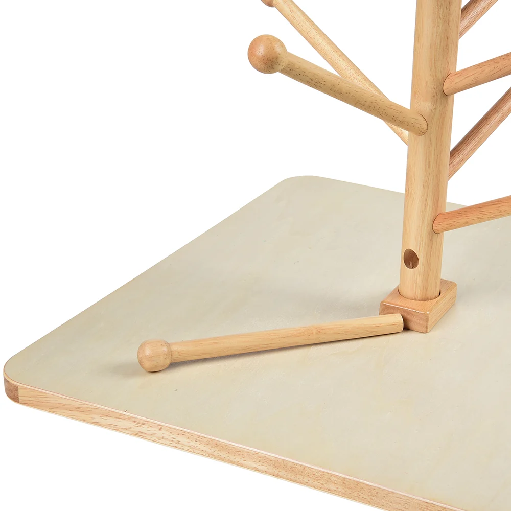 Adjustable Wooden Puppet Tree Display Stand | Holds Up to 26 Puppets - Image 11