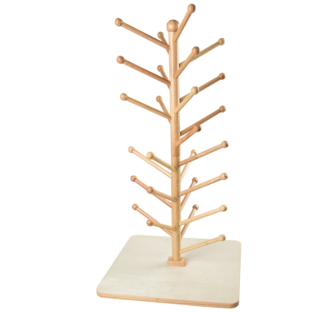 Adjustable Wooden Puppet Tree Display Stand | Holds Up to 26 Puppets - Image 3