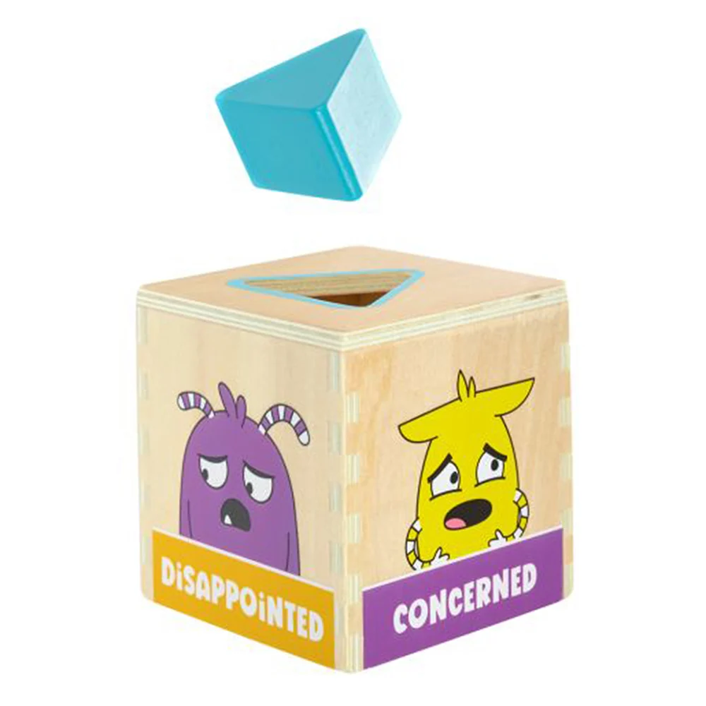 Feelings Stack & Sort Blocks | Wooden Emotional Learning Tower - Image 2