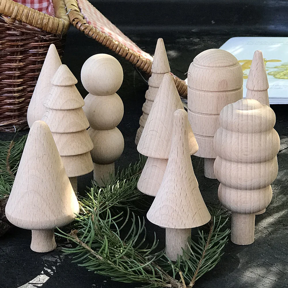 Woodland Trees Wooden Blocks - Image 4