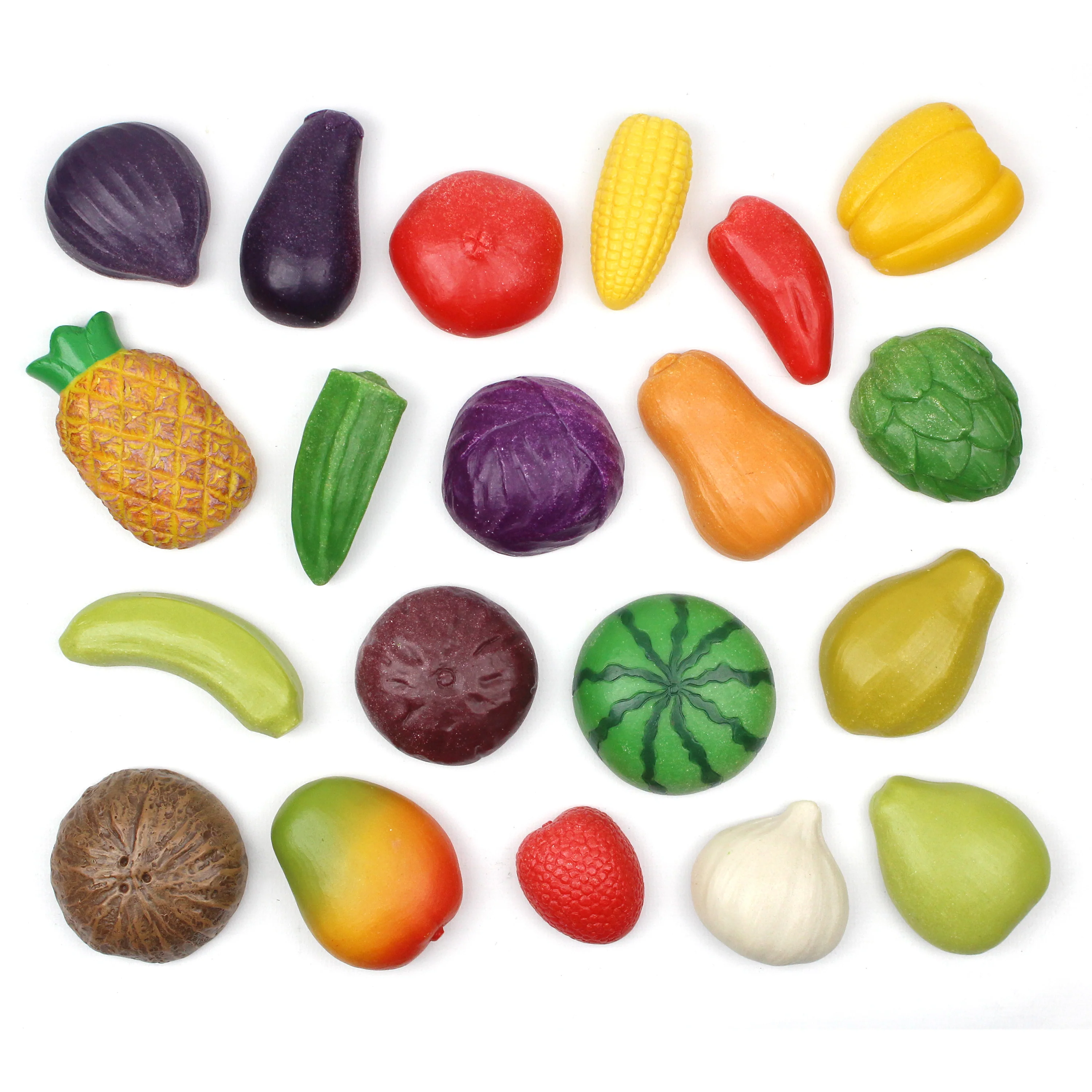 World Kitchen Sensory Play Stones | Global Fruit & Vegetable Tactile Play Set - Image 12
